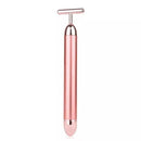 Barra de Beleza Ouro 24K Massageador Facial Elétrico Vibratório