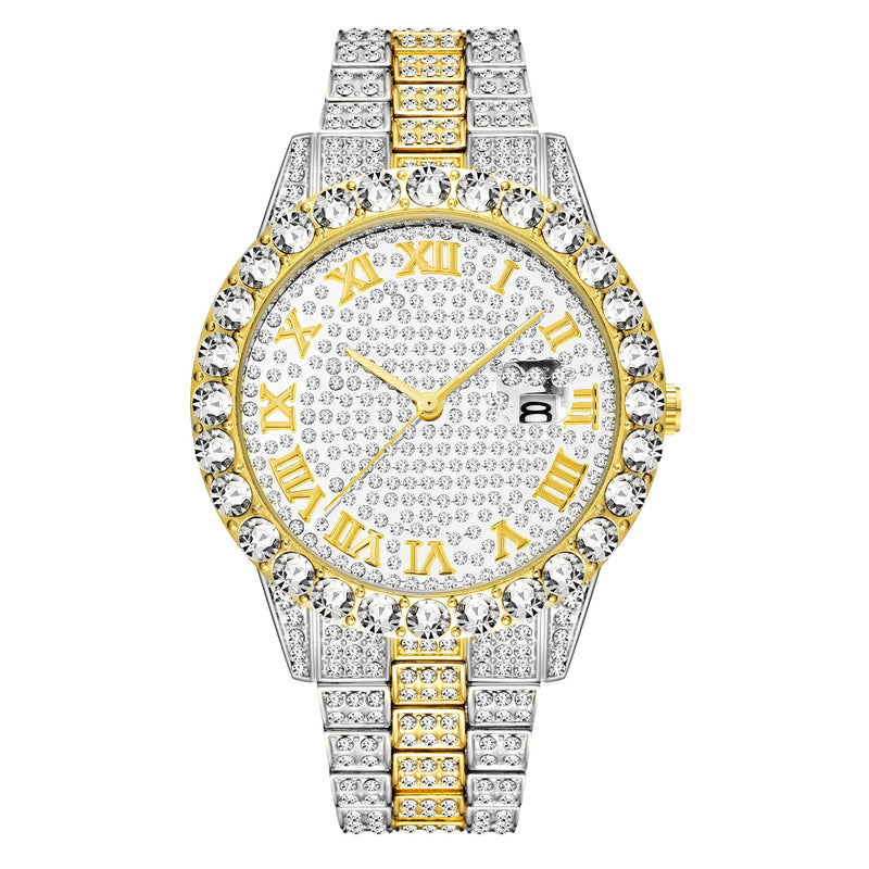 Relógio Diamante feminino de pulso luxo strass unisex