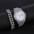 Relógio Diamante feminino de pulso luxo strass unisex